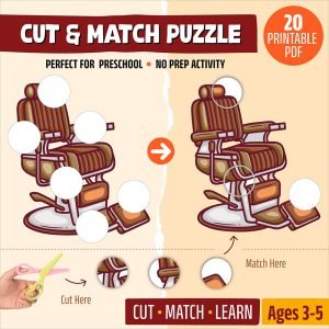 Cut and match puzzle